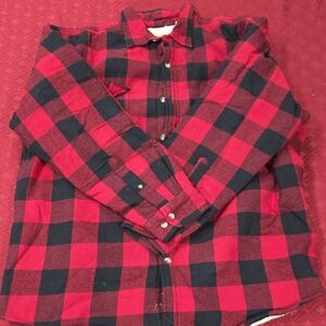 RedHead Men's Red and Black Checkered Shirt